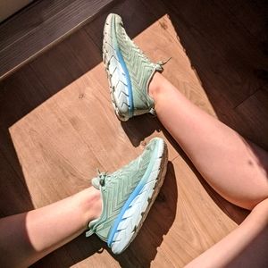 RARE Outdoor Voices Hoka One Mist Green Clifton